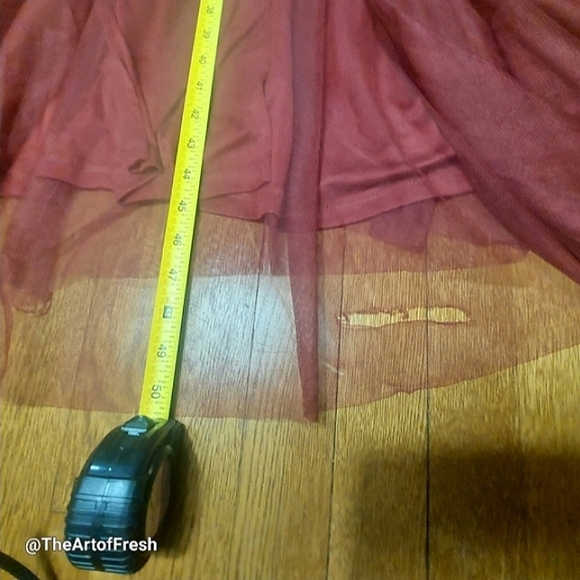 Luxxel Long Formal Tulle Mesh Sequin Backless Evening Dress - Picture 13 of 16